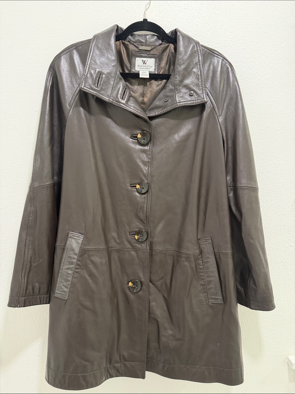 WORTHINGTON Genuine  LAMBSKIN LEATHER  Jacket Coat